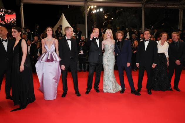 Affeksjonsverdi (Sentimental Value) Red Carpet at the 78th Annual Cannes Film Festival Anders Danielsen Lie, Elle Fanning, Stellan Skarsgard, Joachim Trier, Renate Reinsve and Inga Ibsdotter Lilleaas - Affeksjonsverdi (Sentimental Value) Red Carpet at the 78th Annual Cannes Film Festival in Cannes, France on May 21, 2025.  Copyright: x Chassery+Courdjix