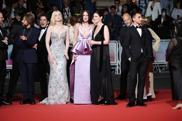Affeksjonsverdi (Sentimental Value) Red Carpet at the 78th Annual Cannes Film Festival NathanaÃ«l Karmitz, Elle Fanning, Inga Ibsdotter Lilleaas, Renate Reinsve, Stellan Skarsgard, Joachim Trier and Eskil Vogt - Affeksjonsverdi (Sentimental Value) Red Carpet at the 78th Annual Cannes Film Festival in Cannes, France on May 21, 2025.  Copyright: x Chassery+Courdjix