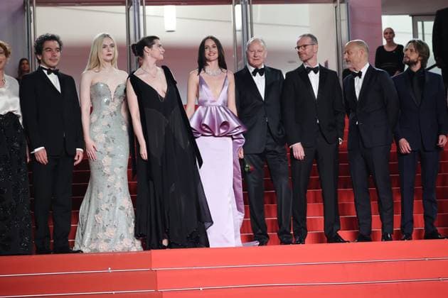 Affeksjonsverdi (Sentimental Value) Red Carpet at the 78th Annual Cannes Film Festival NathanaÃ«l Karmitz, Elle Fanning, Inga Ibsdotter Lilleaas, Renate Reinsve, Stellan Skarsgard, Joachim Trier and Eskil Vogt - Affeksjonsverdi (Sentimental Value) Red Carpet at the 78th Annual Cannes Film Festival in Cannes, France on May 21, 2025.  Copyright: x Chassery+Courdjix