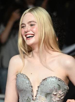 American actress Elle Fanning attends the premiere of Sentimental Value at the 78th Cannes Film Festival in Cannes, France on Wednesday May 21, 2025.  CAN20250521157 RUNExHELLESTAD