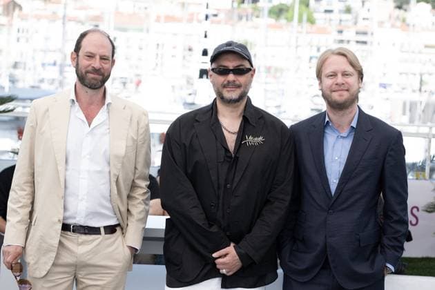 Cannes - Das Verschwinden photocall DN Oliver Guez, Kirill Serebrennikov and Ilya Stewart pose during the Das Verschwinden Des Josef Mengele (The Disappearance Of Josef Mengele) photocall at the 78th annual Cannes Film Festival at Palais des Festivals on May 21, 2025 in Cannes, France. Photo by David NIVIERE ABACAPRESS.COM CANNES France  Copyright: xNivierexDavid ABACAPRESS.COMx