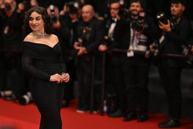 Cannes Sentimental Value Screening JR Camelia Jordana attending the screening of Sentimental Value at 78th Cannes Film Festival in Cannes, France on May, 21, 2025. Photo by Julien Reynaud APS-Medias ABACAPRESS.COM Cannes France  Copyright: xReynaudxJulien APS-Medias ABACAx