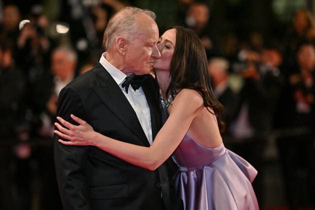 Cannes Sentimental Value Screening JR Stellan Skarsgard, Renate Reinsve attending the screening of Sentimental Value at 78th Cannes Film Festival in Cannes, France on May, 21, 2025. Photo by Julien Reynaud APS-Medias ABACAPRESS.COM Cannes France  Copyright: xReynaudxJulien APS-Medias ABACAx