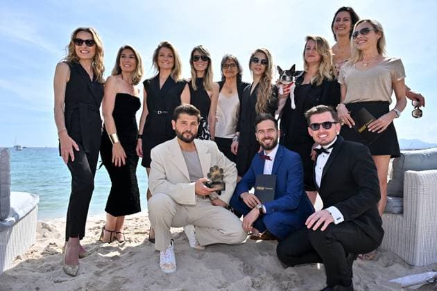 Cannes Pawards Ceremony JR Sandrine Arcizet, Elodie Ageron, Tristane Banon, Stephanie Chermont, Charlotte Bouteloup, Solene Chavanne, Katia Renard, Christophe Beaugrand attending the Pawards Ceremony at 78th Cannes Film Festival in Cannes, France on May, 21, 2025. Photo by Julien Reynaud APS-Medias ABACAPRESS.COM Cannes France Copyright: xReynaudxJulien APS-Medias ABACAx