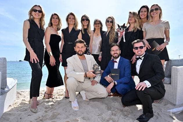 Cannes Pawards Ceremony JR Sandrine Arcizet, Elodie Ageron, Tristane Banon, Stephanie Chermont, Charlotte Bouteloup, Solene Chavanne, Katia Renard, Christophe Beaugrand attending the Pawards Ceremony at 78th Cannes Film Festival in Cannes, France on May, 21, 2025. Photo by Julien Reynaud APS-Medias ABACAPRESS.COM Cannes France Copyright: xReynaudxJulien APS-Medias ABACAx
