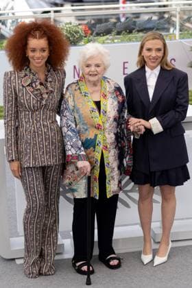 Eleanor The Great , Photocall in Cannes, 21 05 2025 Cannes, France 21 5 2024 Erin Kellyman, June Squibb, Scarlett Johansson during the photocall for Eleanor The Great during the 78 Cannes International Film Festival The Cannes Film Festival takes place from May 13 to 24, 2025 Cannes Palais des Festivals et des Cong Provence Alpes Cote d Azur France Copyright: xChristianxEnderx