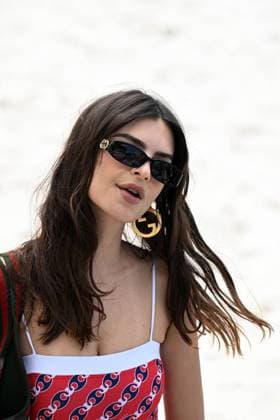 Cannes - Emily Ratajkowski Beach Photoshoot Emily Ratajkowski, also known as Emrata, during a photo shoot on the beach in Cannes, France, on May 21, 2025, as part of the 78th Cannes Film Festival. Photo by Florian Poitout ABACAPRESS.COM Cannes France  Copyright: xPoitoutxFlorian ABACAx