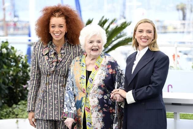 Erin Kellyman, June Squibb and Scarlett Johansson at the Eleanor the Great Photocall in Cannes on 21 05 2025