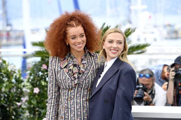 Erin Kellyman and Scarlett Johansson at the Eleanor the Great Photocall in Cannes on 21 05 2025