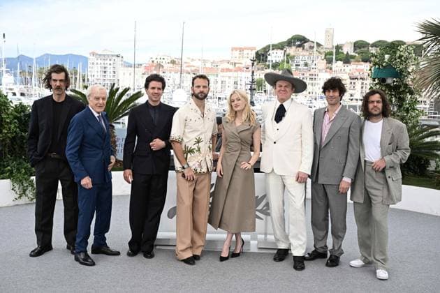 Cannes - Cannes Testa o Croce? Photocall Filippo Scotti, Peter Lanzani, Alessio Rigo de Righi, Gianni Garko, Gabriele Silli, Tommaso Bertani, Alex C. Lo, Paolo Del Brocco, and Matteo Zoppis at the Testa o Croce? (Heads or Tails?) photocall in Cannes, France, on May 22, 2025, for the Un Certain Regard section of the 78th Cannes Film Festival. Photo by David Niviere ABACAPRESS.COM Cannes France Copyright: xNivierexDavid ABACAPRESS.COMx