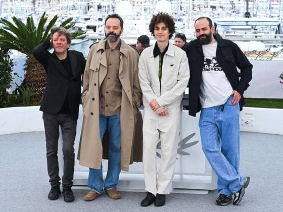 Internationale Filmfestspiele von Cannes, Le Citta di Pianura Photocall Cannes, 78th Cannes Film Festival 2025 - Day 10, Photocall of the film Le Città di Pianura . Cannes, 78th Cannes Film Festival 2025 - Day 10, Photocall of the Film Le Città di Pianura . In the photo Pierpaolo Capovilla, Sergio Romano, Filippo Scotti, Francesco Sossai Cannes France  Copyright: xIPA ABACAx