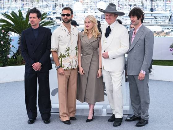 Internationale Filmfestspiele von Cannes, Testa o Croce - Heads or Tails Photocall Cannes, 78th Cannes Film Festival 2025 - day 10 - photocall of the film Heads or Tails? Cannes, 78th Cannes Film Festival 2025 - day 10 - photocall of the film Testa O Croce? In the photo: Gabriele Silli, Gianni Garko, Alessio Cannes Italy  Copyright: xIPA ABACAx