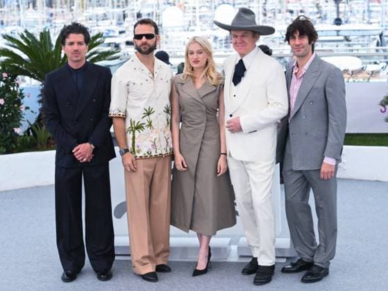 Internationale Filmfestspiele von Cannes, Testa o Croce - Heads or Tails Photocall Cannes, 78th Cannes Film Festival 2025 - day 10 - photocall of the film Heads or Tails? Cannes, 78th Cannes Film Festival 2025 - day 10 - photocall of the film Testa O Croce? In the photo: Gabriele Silli, Gianni Garko, Alessio Cannes Italy  Copyright: xIPA ABACAx