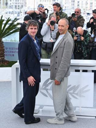 Cannes, 78th Cannes Film Festival 2025 - Day 10, Photocall of the film The History of Sound Cannes, 78th Cannes Film Festival 2025 - Day 10, Photocall of the Film The History of Sound . In the picture Paul Mescal and Oliver Hermanus Cannes France  Copyright: xIPA ABACAx