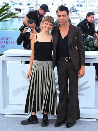 Cannes, Italy: Cannes, 78th Cannes Film Festival 2025 - day 10 - photocall of the film Romeria In the photo: Llucia Garcia and Mitch Martin Cannes Italy  - ZUMAp169 20250522_zea_p169_191 Copyright: xAlbertoxTerenghix