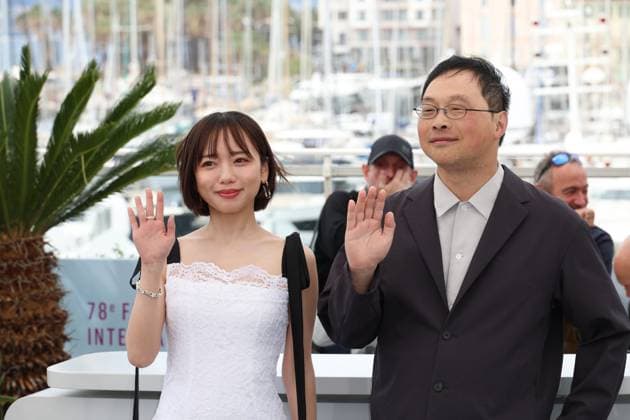 Internationale Filmfestspiele von Cannes, Renai Saiban - Love on Trial Photocall Love On Trial Photocall at the 78th Annual Cannes Film Festival Kyoko Saito and KÅji Fukada - Love On Trial Photocall at the 78th Annual Cannes Film Festival in Cannes, France on May 22, 2025.  Copyright: x Chassery+Courdjix