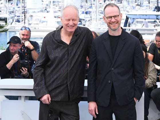 Cannes, 78th Cannes Film Festival 2025 - day 10 - photocall of the film Affeksjonsverdi (Sentimental Value) Cannes, 78th Cannes Film Festival 2025 - day 10 - photocall of the film Affeksjonsverdi (Sentimental Value) In the photo: Stellan Skarsgard and Joachim Trier Cannes Italy  Copyright: xIPA ABACAx