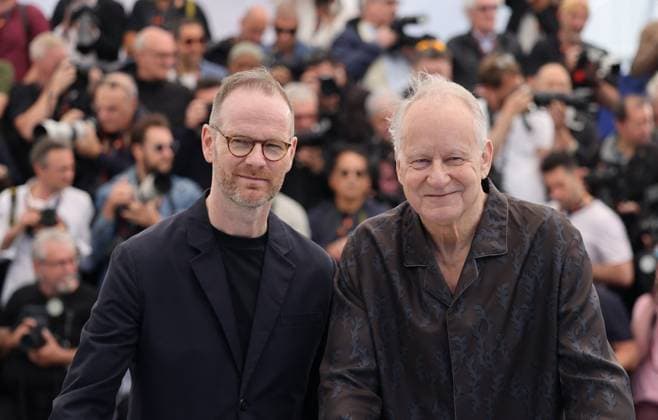 Photocall of the film Affeksjonsverdi during the 78th Cannes International Film Festival Joachim Trier and Stellan Skarsgard at the photocall of the film Affeksjonsverdi during the 78th Cannes International Film Festival, at the Palais des Festivals in Cannes, France, on May 22, 2025 Jacovides Moreau Bestimage Sentimental Value Photocall during the 78th Cannes International Film Festival, in Cannes, France, on May 22, 2025 Cannes France  Copyright: xJACOVIDES-MOREAUx xBESTIMAGExJACOVIDES-MOREAUx xBESTIMAGEx