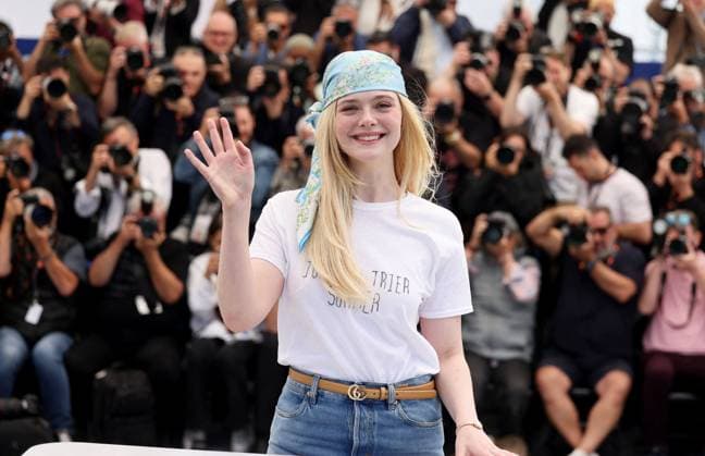 Photocall du film Affeksjonsverdi lors du 78ème Festival International du Film de Cannes Elle Fanning au photocall du film Affeksjonsverdi lors du 78ème Festival International du Film de Cannes, au Palais des Festivals à Cannes, France, le 22 mai 2025 Jacovides Moreau Bestimage Sentimental Value Photocall during the 78th Cannes International Film Festival, in Cannes, France, on May 22, 2025 Cannes France  Copyright: xJACOVIDES-MOREAUx xBESTIMAGExJACOVIDES-MOREAUx xBESTIMAGEx