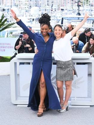 Cannes, France: Cannes, 78th Cannes Film Festival 2025 - Day 10, Photocall of the Film Ma frere . In the picture Fanta Kebe, Shirel Nataf Cannes  - ZUMAp169 20250522_zea_p169_363 Copyright: xAlbertoxTerenghix