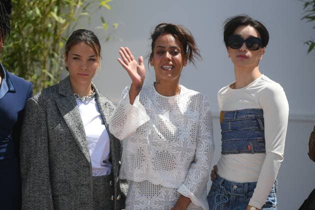 Cannes - Ma Frere Photocall Shirel Nataf, Amel Bent and Yuming Hey arriving for Ma frere photocall at the 78th annual Cannes Film Festival at Palais des Festivals on May 22, 2025 in Cannes, France. Photo by Lionel Urman ABACAPRESS.COM Cannes France  Copyright: xUrmanxLionel ABACAx