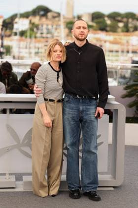 78eme Festival International du Film de Cannes Photocall du film Connemara 78th International Cannes Film Festival Photocall with cast of Connemara movie 444913 2025 05 22 Cannes France Thierry, Mélanie Bouillon, Bastien  Copyright: xIvankaxVoisinx xStarfacex STAR_444913_011