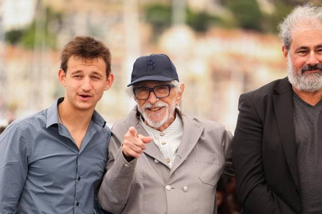 78eme Festival International du Film de Cannes Photocall with cast of Lhomme qui a vu lours qui a vu lhomme 78th International Cannes Film Festival Photocall with cast of Lhomme qui a vu lours qui a vu lhomme movie 444914 2025 05 22 Cannes France Marbot, Timi Joy Richard, Pierre de Kervern, Gustave  Copyright: xIvankaxVoisinx xStarfacex STAR_444914_015