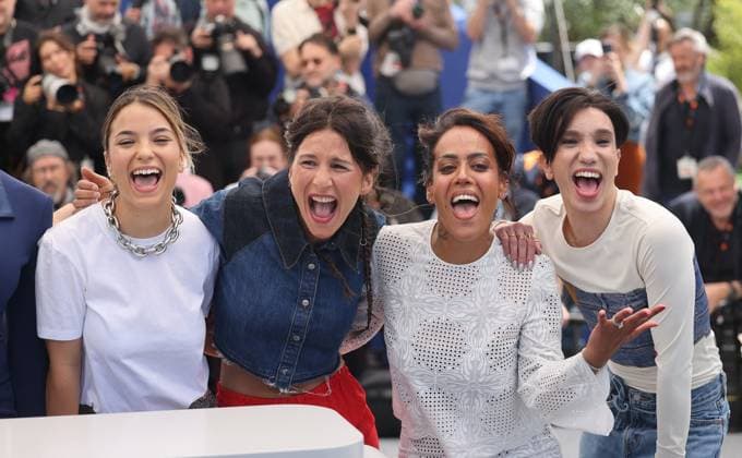 Shirel Nataf, Lise Akoka, Amel Bent et Yuming Hey au photocall du film Ma Frère lors du 78ème Festival International du Film de Cannes, au Palais des Festivals à Cannes, France, le 22 mai 2025 Jacovides Moreau Bestimage Ma Frère Photocall during the 78th Cannes International Film Festival, in Cannes, France, on May 22, 2025 unknown  Copyright: xJACOVIDES-MOREAUx xBESTIMAGExJACOVIDES-MOREAUx xBESTIMAGEx