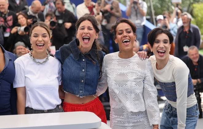 Shirel Nataf, Lise Akoka, Amel Bent et Yuming Hey au photocall du film Ma Frère lors du 78ème Festival International du Film de Cannes, au Palais des Festivals à Cannes, France, le 22 mai 2025 Jacovides Moreau Bestimage Ma Frère Photocall during the 78th Cannes International Film Festival, in Cannes, France, on May 22, 2025 unknown  Copyright: xJACOVIDES-MOREAUx xBESTIMAGExJACOVIDES-MOREAUx xBESTIMAGEx