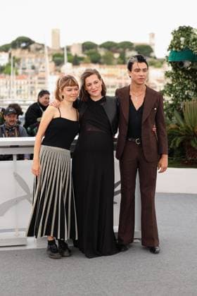 78eme Festival International du Film de Cannes Photocall du film Romeria 78th International Cannes Film Festival Photocall with cast of Romeria movie 444917 2025 05 22 Cannes France Garcia, Llúcia Simón, Carla Martín, Mitch  Copyright: xIvankaxVoisinx xStarfacex STAR_444917_001
