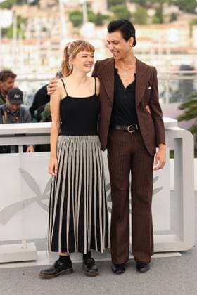 78eme Festival International du Film de Cannes Photocall du film Romeria 78th International Cannes Film Festival Photocall with cast of Romeria movie 444917 2025 05 22 Cannes France Garcia, Llúcia Martín, Mitch  Copyright: xIvankaxVoisinx xStarfacex STAR_444917_010
