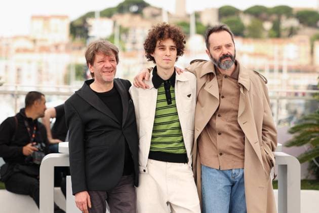 78eme Festival International du Film de Cannes Photocall du film Le dernier pour la route 78th International Cannes Film Festival Photocall with cast of Le dernier pour la route movie 444920 2025 05 22 Cannes France Capovilla, Pierpaolo Scotti, Filippo Romano, Sergio  Copyright: xIvankaxVoisinx xStarfacex STAR_444920_002