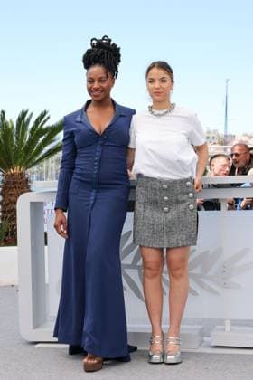 Cannes - Ma Frere Photocall Shirel Nataf and Fanta Kebe pose during the Ma frere photocall at the 78th annual Cannes Film Festival at Palais des Festivals on May 22, 2025 in Cannes, France. Photo by Shootpix ABACAPRESS.COM Cannes France  Copyright: xShootpix ABACAx