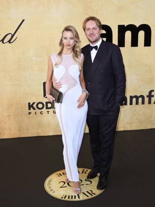 Cap d Antibes - amfAR Gala Cannes 2025 Cap d Antibes - amfAR Gala Cannes 2025 In the photo: Simona Jakstaite , Christopher Aleo Cannes Italy  Copyright: xIPA ABACAx