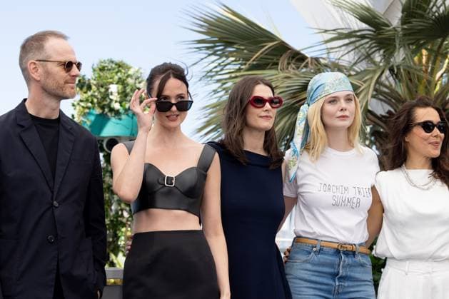 AFFEKSJONSVERDI (SENTIMENTAL VALUE) Photocall- The 78th Annual Cannes Film Festival ELLE FANNING, INGA IBSDOTTER LILLEAAS an RENATE REINSVE attends the AFFEKSJONSVERDI (SENTIMENTAL VALUE) photocall at the 78th annual Cannes Film Festival at Palais des Festivals on May 22, 2025 in Cannes, France.  Copyright: xKazukoxWakayamax
