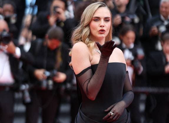Cannes - La Venue de l Avenir (Colours Of Time) Red Carpet Cara Delevingne attends the La Venue De L avenir (Colours Of Time) red carpet at the 78th annual Cannes Film Festival at Palais des Festivals on May 22, 2025 in Cannes, France. Photo by Jerome Domine ABACAPRESS.COM Cannes France  Copyright: xDominexJerome ABACAx