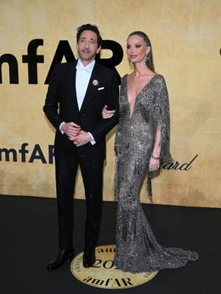 Cap d Antibes - amfAR Gala Cannes 2025 Cap d Antibes - amfAR Gala Cannes 2025 Pictured: Adrien Brody, Georgina Chapman Cannes France  Copyright: xIPA ABACAx