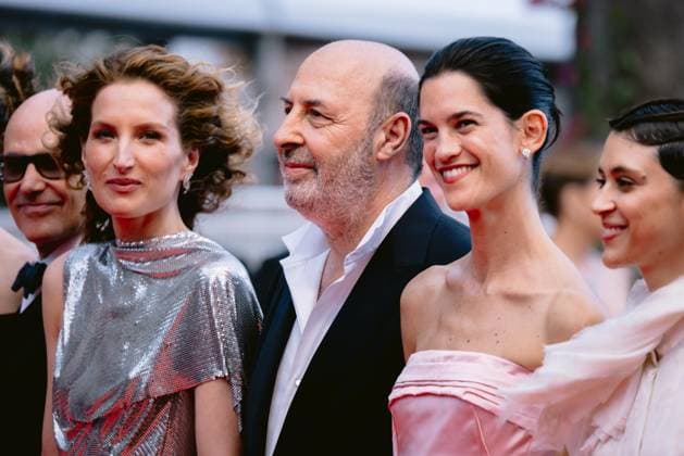 78eme Festival International du Film de Cannes Montée des marches du film La venue de lavenir 78th International Cannes Film Festival Red carpet for La venue de lavenir movie 444959 2025 05 22 Alpes Maritimes Cannes France Lindon, Suzanne Piaton, Julia Klapisch, Cédric  Copyright: xTerencexBaelenx STAR_444959_063