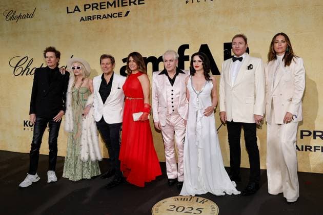 Photocall du gala AmFar 2025 by Chopard à lHôtel du Cap Eden Roc à Antibes John Taylor, Nick Rhodes, Simon Le Bon, Roger Taylor au photocall du gala AmFar 2025 by Chopard à lHôtel du Cap Eden Roc à Antibes le 22 mai 2025 Moreau Jacovides Bestimage amfAR Gala Cannes 2025 presented by Chopard at Hotel du Cap Eden Roc on May 22, 2025 in Cap dAntibes, France Antibes France  Copyright: xJACOVIDES-MOREAUx xBESTIMAGExJACOVIDES-MOREAUx xBESTIMAGEx