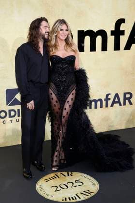 Tom Kaulitz with wife Heidi Klum at the 31 amfAR Gala Cannes as part of the Festival de Cannes 2025 78 Cannes International Film Festival at the HÃ tel du Cap Eden Roc Antibes, 22 05 2025 Foto:xD.xBedrosianx xFuturexImagex amfar_5531