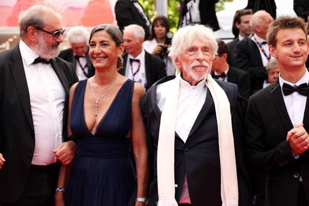 78eme Festival International du Film de Cannes Montée des marches du film La venue de lavenir 78th International Cannes Film Festival Red carpet for La venue de lavenir movie 444961 2025 05 22 France Richard, Pierre Lacerda, Ceyla  Copyright: xIvankaxVoisinx xStarfacex STAR_444961_028