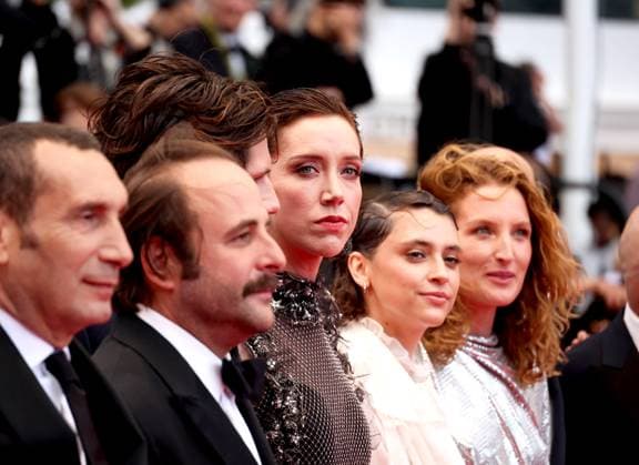 78eme Festival International du Film de Cannes Montée des marches du film La venue de lavenir 78th International Cannes Film Festival Red carpet for La venue de lavenir movie 444961 2025 05 22 France Giraudeau, Sara  Copyright: xIvankaxVoisinx xStarfacex STAR_444961_037