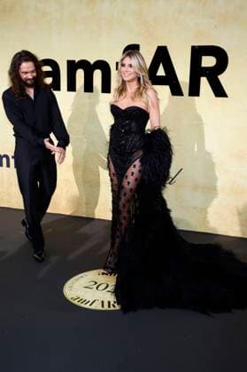 Tom Kaulitz with wife Heidi Klum at the 31 amfAR Gala Cannes as part of the Festival de Cannes 2025 78 Cannes International Film Festival at the HÃ tel du Cap Eden Roc Antibes, 22 05 2025 Foto:xD.xBedrosianx xFuturexImagex amfar_5534