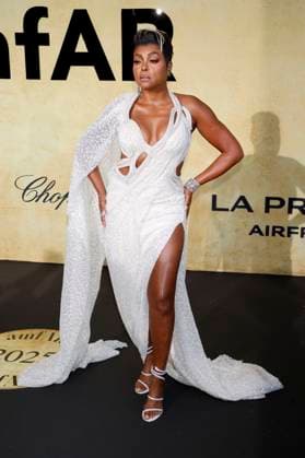 Taraji P Henson at the 31 amfAR Gala Cannes as part of the Festival de Cannes 2025 78 Cannes International Film Festival at the HÃ tel du Cap Eden Roc Antibes, 22 05 2025 Foto:xD.xBedrosianx xFuturexImagex amfar_5554