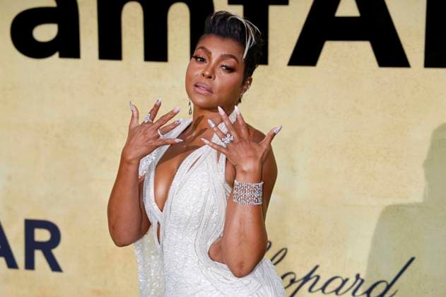 Taraji P Henson at the 31 amfAR Gala Cannes as part of the Festival de Cannes 2025 78 Cannes International Film Festival at the HÃ tel du Cap Eden Roc Antibes, 22 05 2025 Foto:xD.xBedrosianx xFuturexImagex amfar_5567