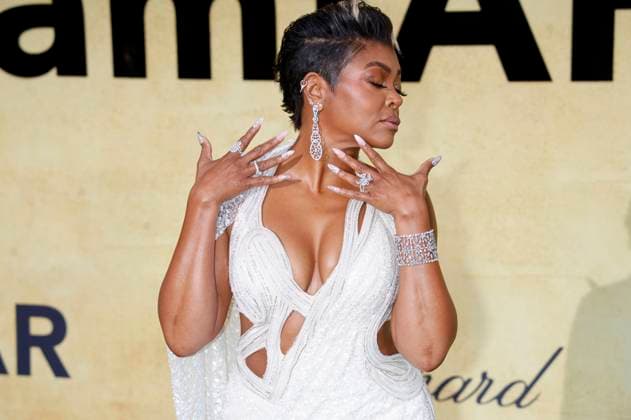 Taraji P Henson at the 31 amfAR Gala Cannes as part of the Festival de Cannes 2025 78 Cannes International Film Festival at the HÃ tel du Cap Eden Roc Antibes, 22 05 2025 Foto:xD.xBedrosianx xFuturexImagex amfar_5568
