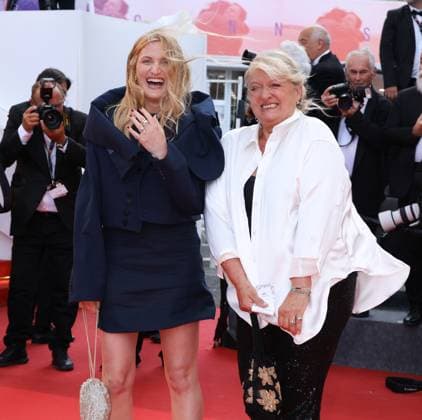 78eme Festival International du Film de Cannes Montée des marches du film La venue de lavenir 78th Cannes Film Festival Red carpet of the film La venue de lavenir Johanna Piaton and Charlotte de Turckheim 444965 2025 05 22 Cannes France  Copyright: xIsabellexVautierx xStarfacex STAR_444965_065