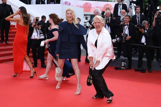 78eme Festival International du Film de Cannes Montée des marches du film La venue de lavenir 78th Cannes Film Festival Red carpet of the film La venue de lavenir Johanna Piaton and Charlotte de Turckheim 444965 2025 05 22 Cannes France  Copyright: xIsabellexVautierx xStarfacex STAR_444965_068