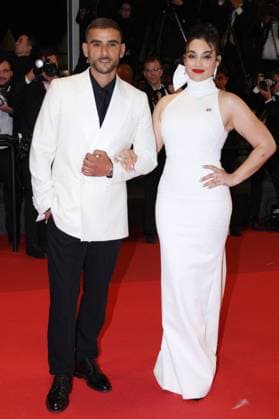 Internationale Filmfestspiele von Cannes, Kuang Ye Shi Dai - Resurrection Premiere Cannes - Resurrection Screening JD Sofiane Zermani and Camelia Jordana attend the red carpet and screening of Resurrection in Cannes, France, on May 22, 2025, as part of the Cannes Film Festival. Photo by Jerome Domine ABACAPRESS.COM Cannes France  Copyright: xDominexJerome ABACAx