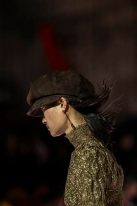Louis Vuitton Cruise 2026 Runway - Avignon A model walks the runway during the Louis Vuitton Cruise 2026 fashion show at Palais des Papes ( Palace of the Popes ), in Avignon, France on May 22, 2025. Photo by Eliot Blondet ABACAPRESS.COM Avignon France France  Copyright: xBlondetxEliot ABACAx